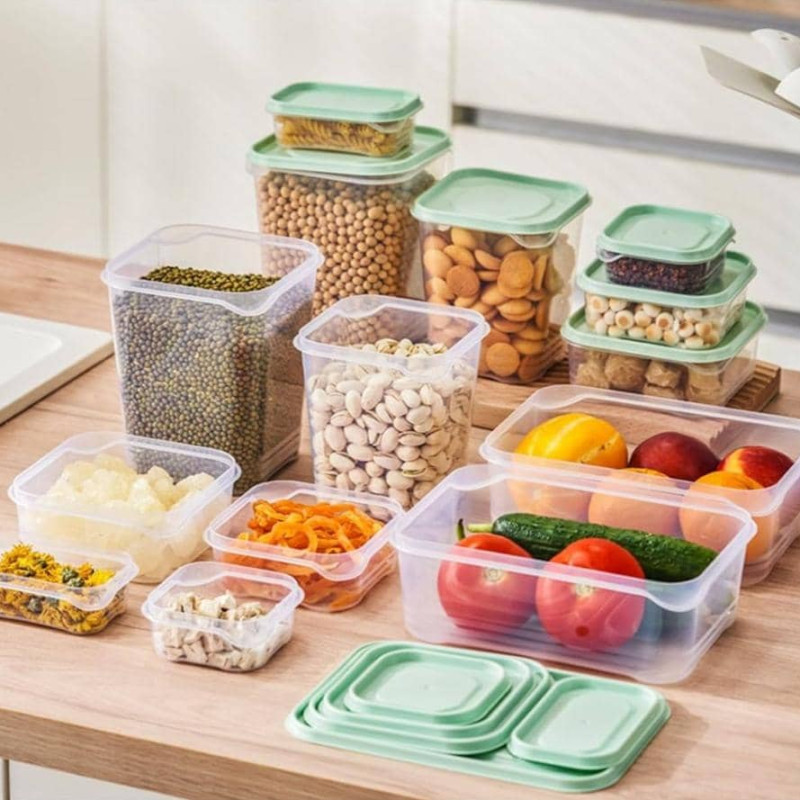 Ensemble plastique de rangement lot de 17