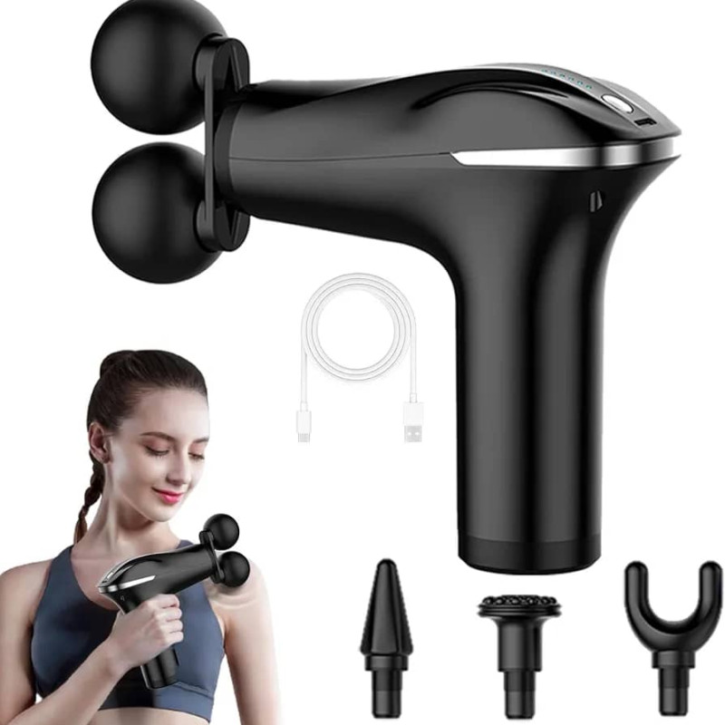 Pistolet de massage musculaire rechargeable