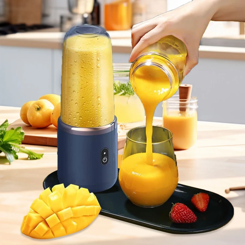 Mélangeur électrique portable de 400ml, jus de fruits, citron, orange, avec chargeur USB